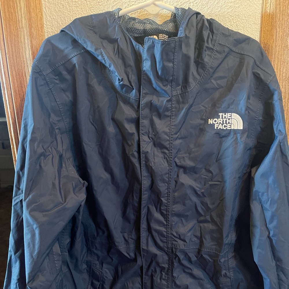 North face girls rain jacket size 10/12